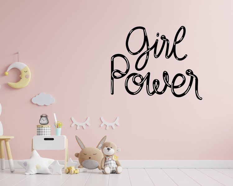 Girl Power Kids Room Wall Decal