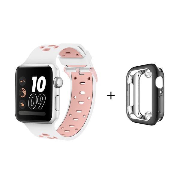 Killer Deals Replacement Silicone Strap Compatible with 44mm Apple Watch (S-M) + TPU Case Combo