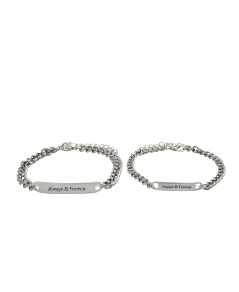 ForeverCrown His Queen &amp; Her King Couple Bracelets Set