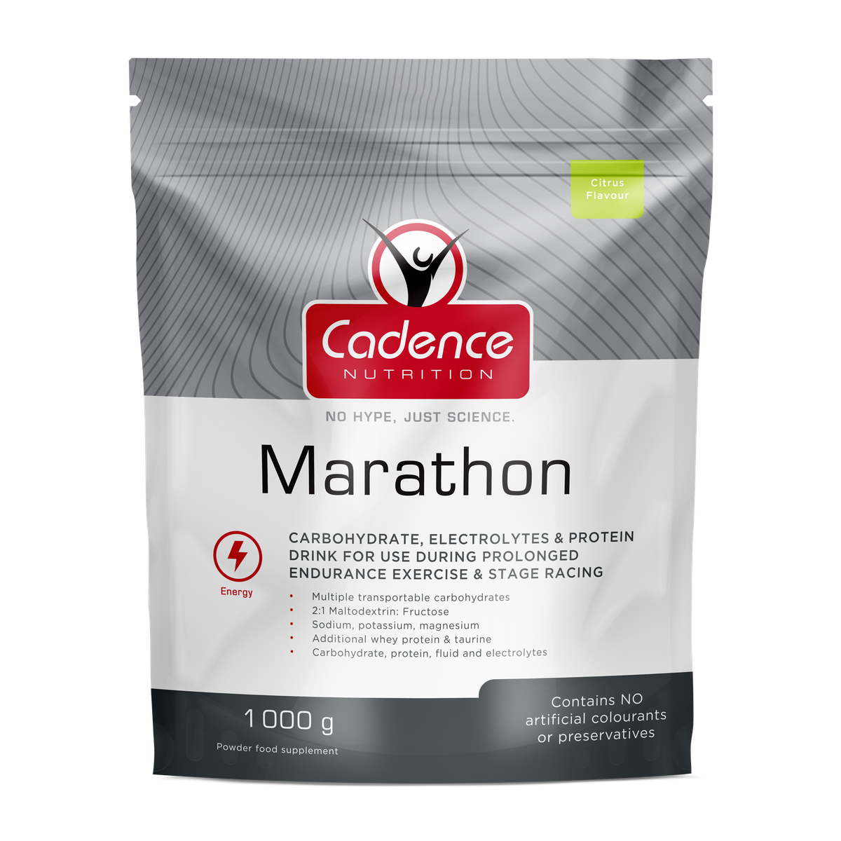 Cadence Nutrition Marathon Natural Citrus - 1000g