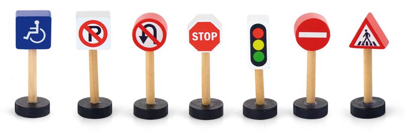 VIGA Train Set Accessory - Traffic Signs