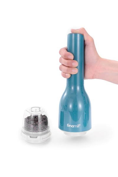 FinaMill Battery Operated Spice Grinder With 2 Pro Plus Pods - Ocean Blue