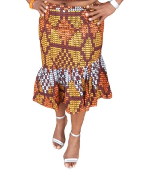 Lumka Multi-print Ankara Skirt