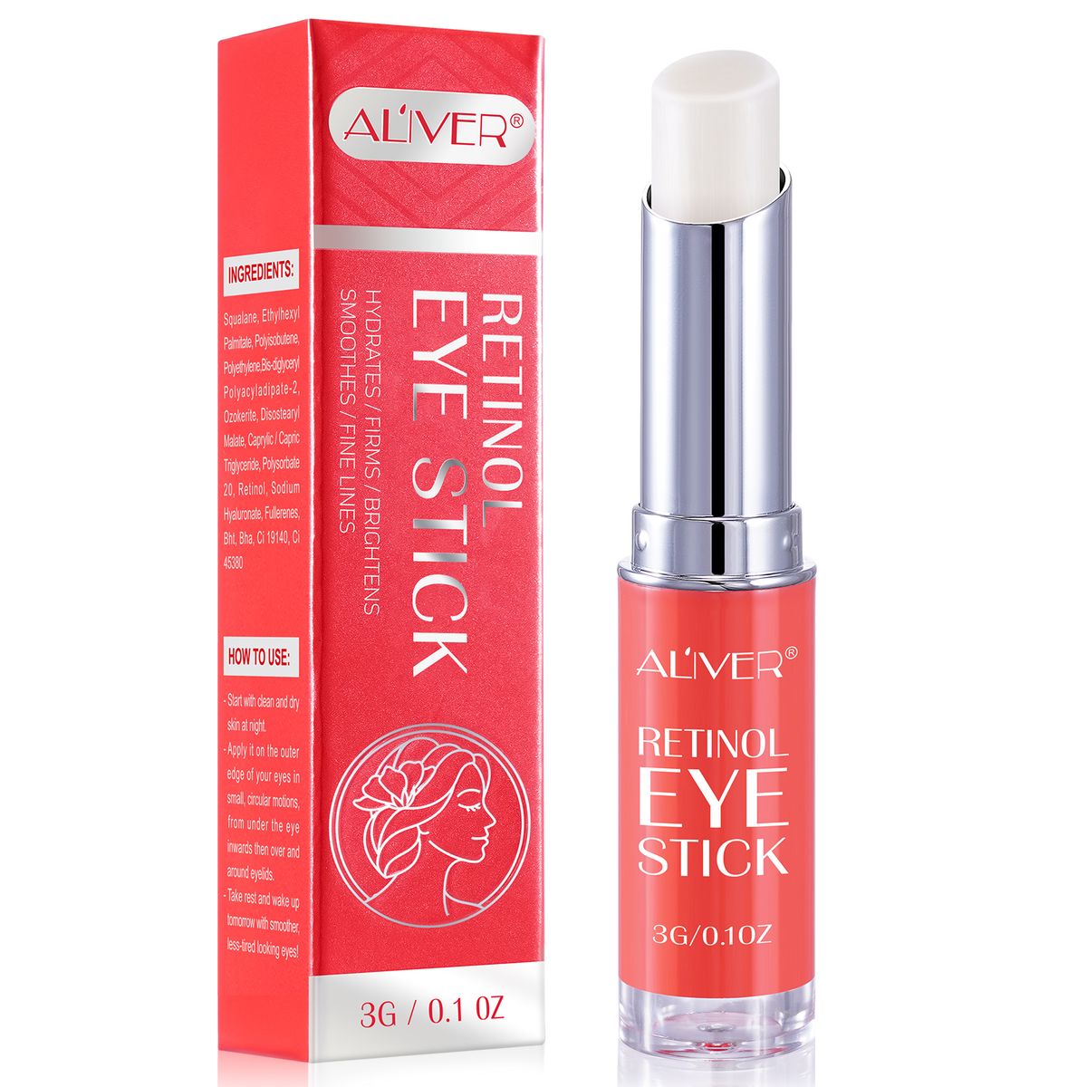 Retinol Eye Stick with Collagen & Hyaluronic Acid for Dark Circles & Puffin