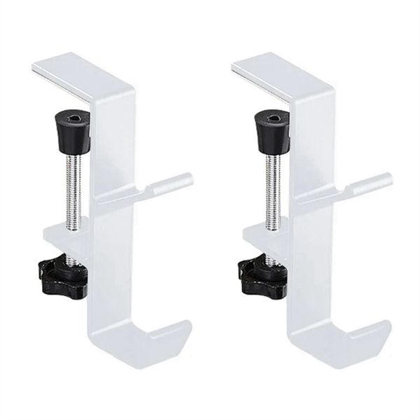 Punch-Free Bag Hanger Table Side Hook Wall Hanging Racks White