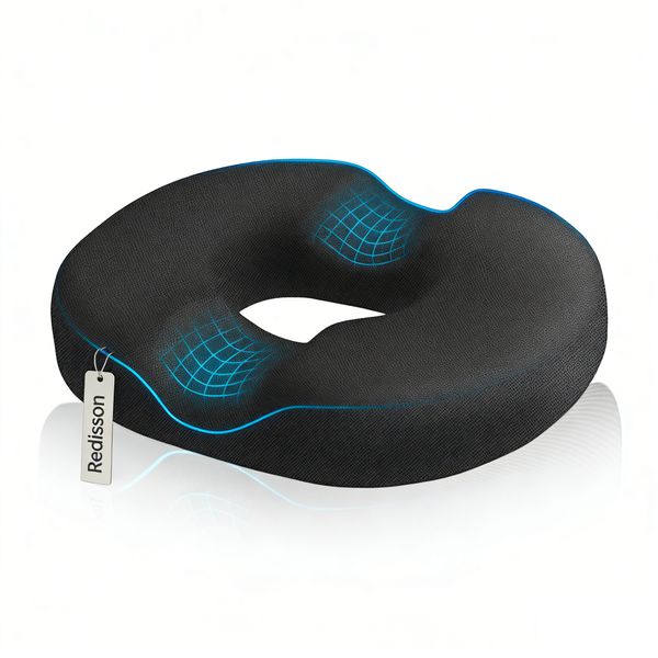 Donut Gel Pillow Seat Cushion Chair Pad for Tailbone Pain Relief Ergonomic