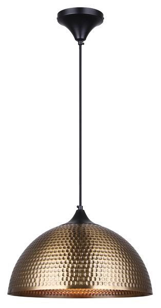 Bright Star Lighting Hammered Dome Pendant Light with Antique Finish - 400mm