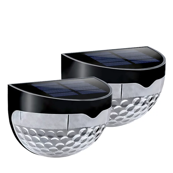 2x 6 LED Solar Fence Light - SD