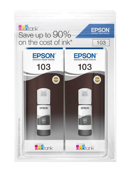 Epson 103 Ecotank Double Pk Black Ink