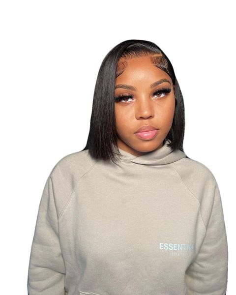 Brazilian Glueless Full Frontal Bob - 8inch