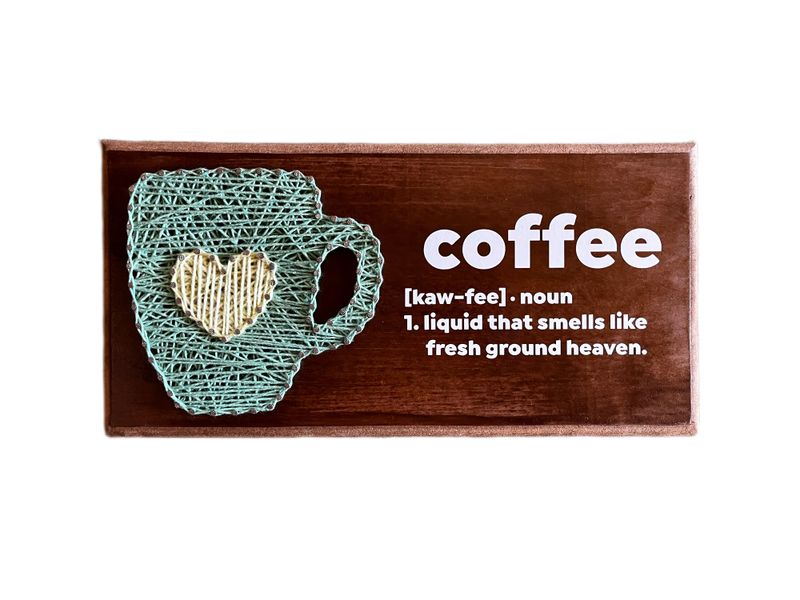 Kitchen Coffee String Art Decor Wall Art Kitchen Tea Gift