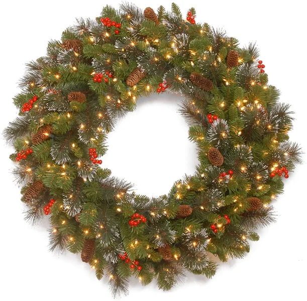 Christmas Wreath 50cm with LED Christmas Lights