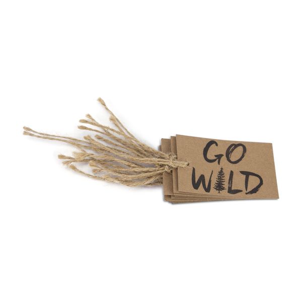 Gift Tags - Go Wild - Kraft Paper - Brown - 10 pack