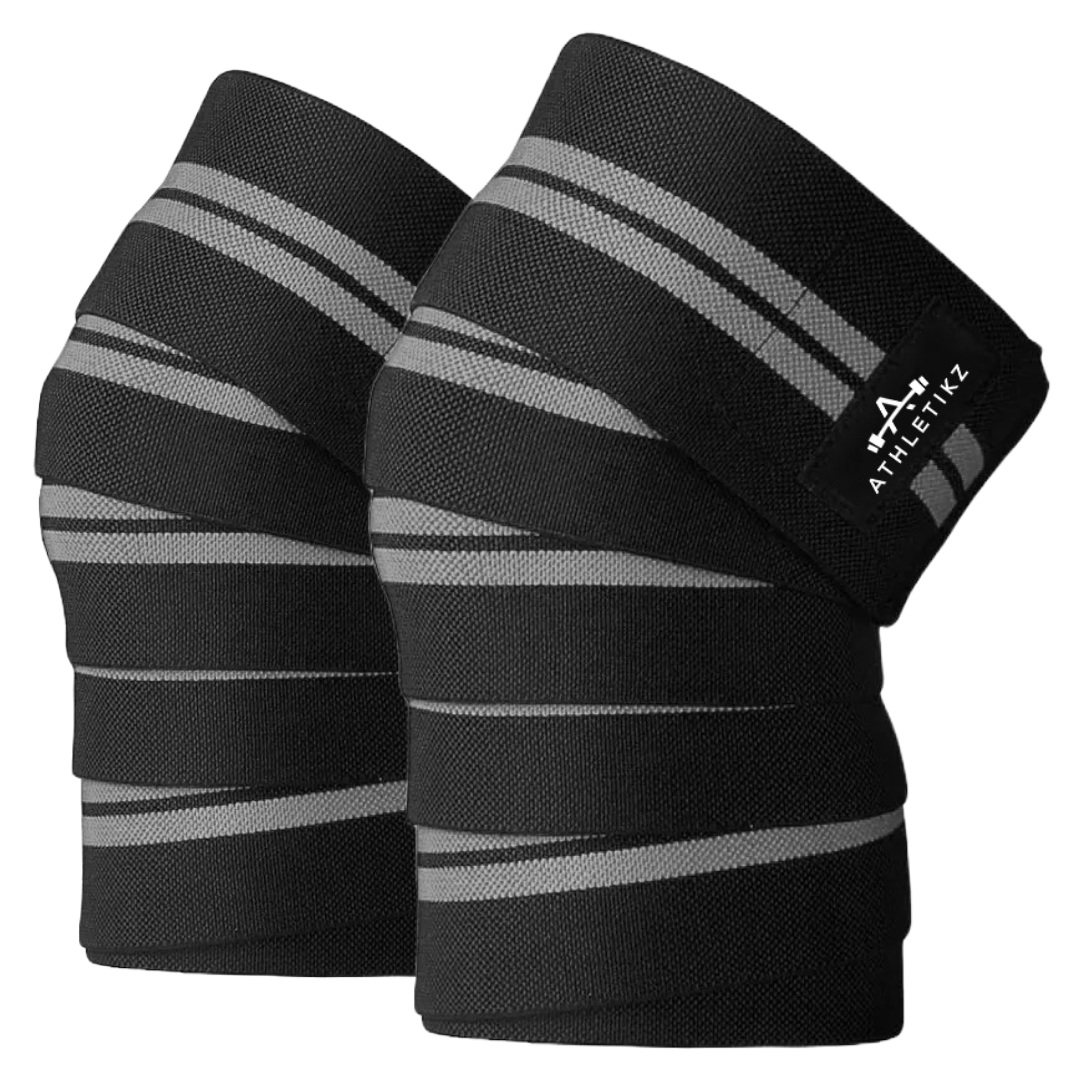 Athletikz Knee Wraps for Weightlifting - Knee Support - Heavy Duty ...