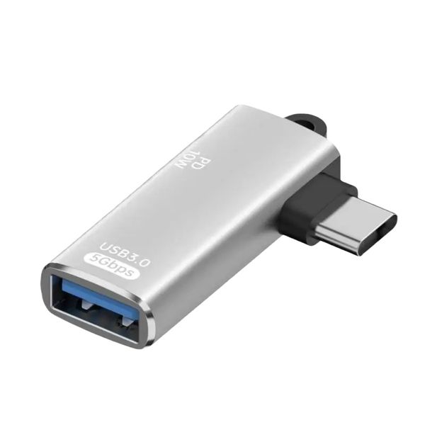 2-in-1 Type-C OTG Adapter 100W PD Compatible with Phone Tablet PC