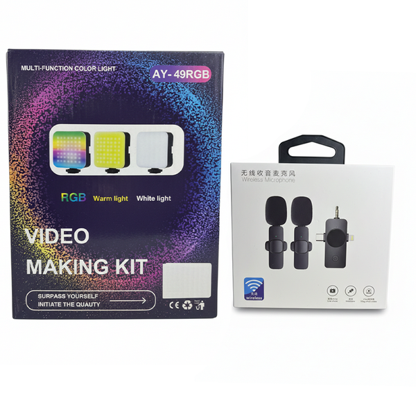 Wireless Microphone with AY-49RGB Video Making Ki