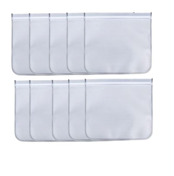 10pcs Large Reusable EVA Food Storage Bags - Fruits and Veggies - 26 x 28cm