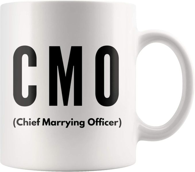 Chief marrying officer -Father's day-Mother's day-Valentines-Christmas Mug