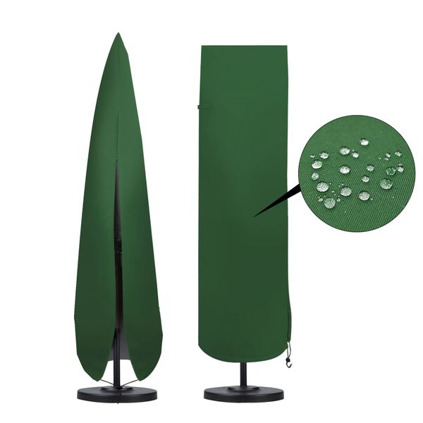 600 Denier Umbrella Cover 190x55x60 Centimeter Dark Green