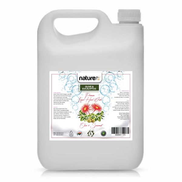 Naturex Antibacterial Hand Wash Olive &amp; Spearmint 5L