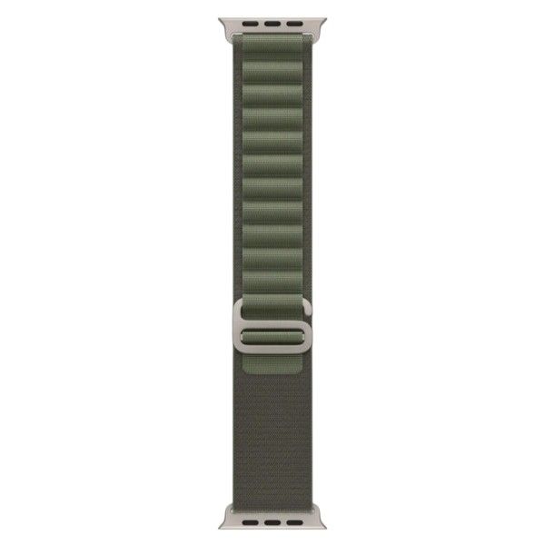 Nylon Watch Strap With Metal Loop - Green