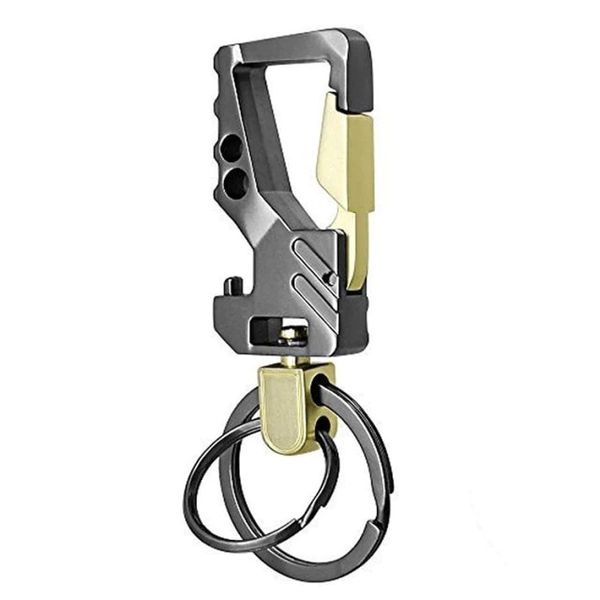 Carabiner Keychain/Key Chain Bottle Opener/Car Keyring / Key Clip-Gold/Gun