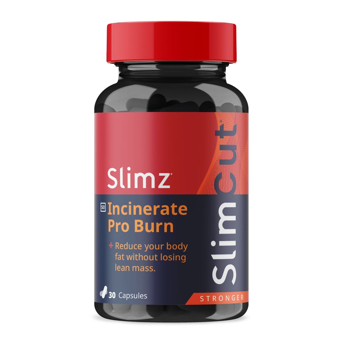 Slimz Slim Cut Stronger Incinerate Pro Burn Capsules 30