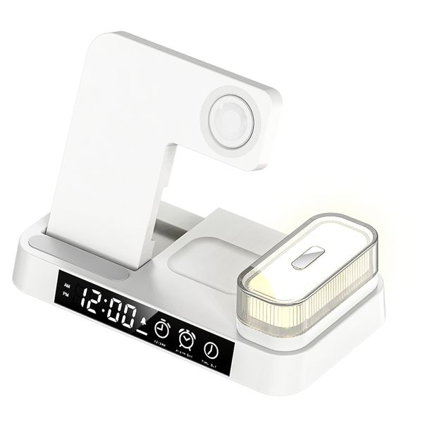 CellTime 4 in 1 Foldable Wireless Charger With Digital Clock &amp; Night Light