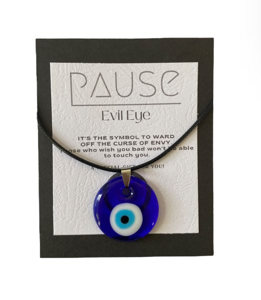 Pause Evil Eye Pendant