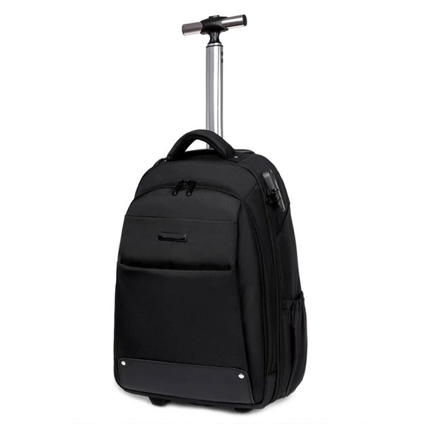 18-Inch Rolling Backpack, Laptop Backpack with Wheels for Business &amp; Travel