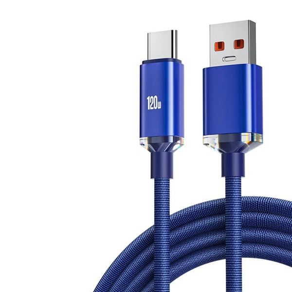 USB 3.0 6A Quick Charge Cable 120W Fast 1m Type-C Cable