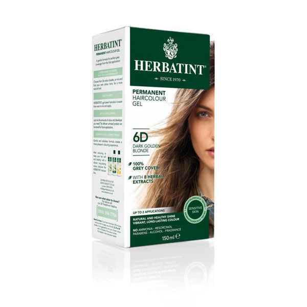 Herbatint Hair Colour - 6D Dark Golden Blonde x 6