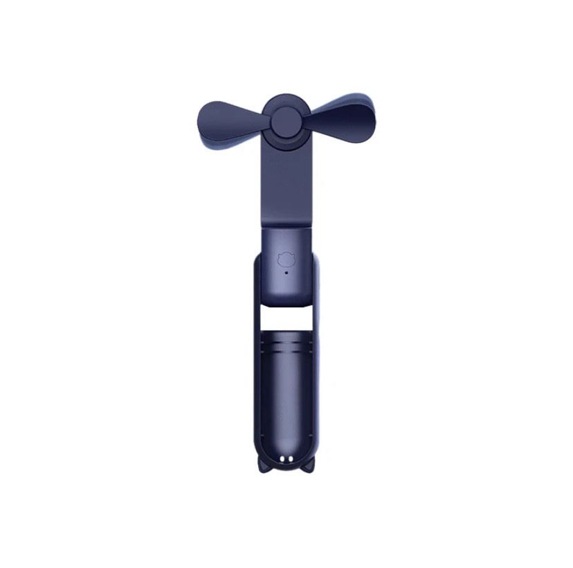 Portable Handheld Fan & Power Bank - Blue (2000mAh)