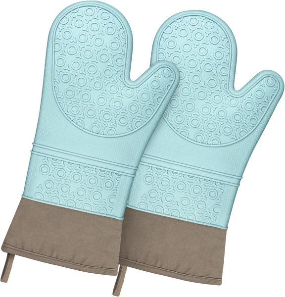 Set Of 2 Silicone Oven Mitts