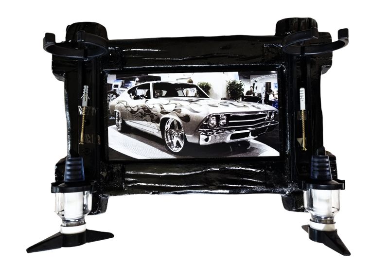 Classic Car - 2 Optic Liquor Dispenser - Black