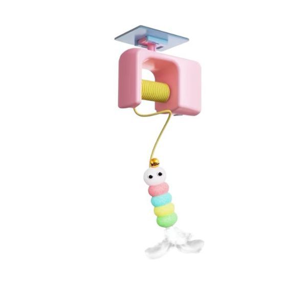 Electric Cat Toy Yo-Yo - Interactive Automatic Play Toy for Cats - Pink