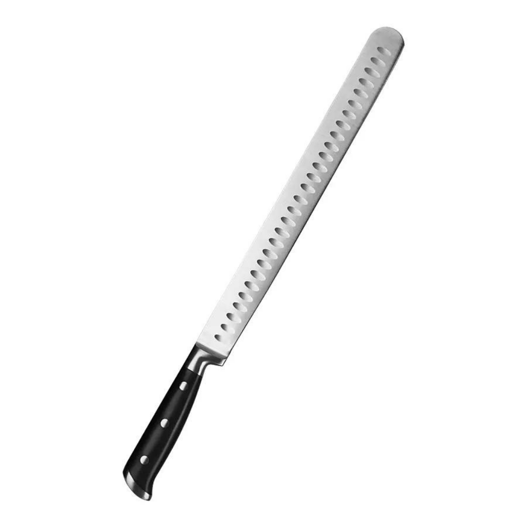 Lifespace BBQ Ham & Brisket Carving Knife - 300mm Stainless Steel Blade ...