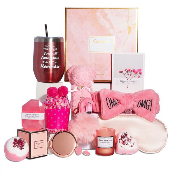 Gifts Basket Birthday Gifts Relaxing Care Package Self Care Box for Women