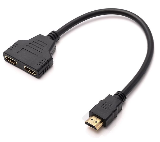 Male To Female HDMI Splitter 2 Port