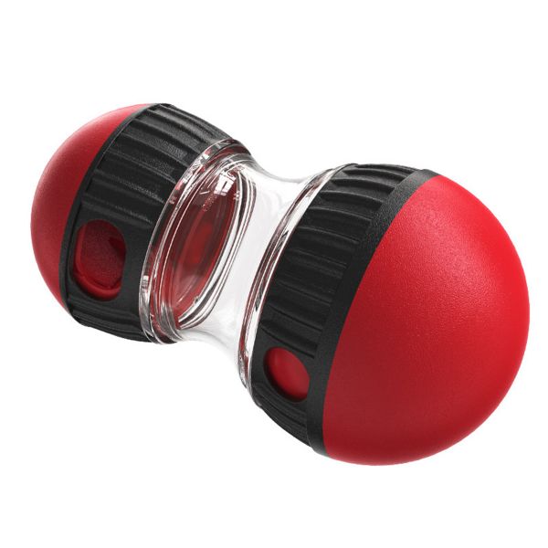 Red Dog Food Puzzle Toy Rolling leaky Food Ball, Slow Food Training