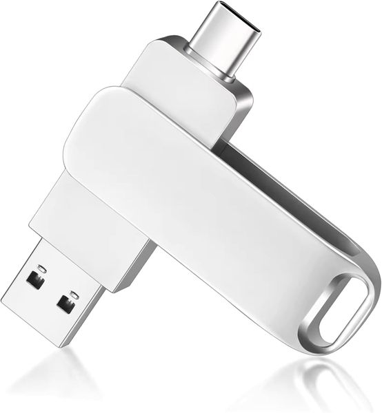 128GB USB C &amp; 3.0 Dual Flash Drive For Fast File Storage