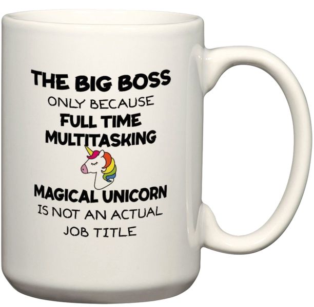 The Big Boss Magical Unicorn Gift Coffee Mug