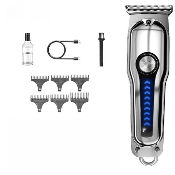 Hair Trimmer Set, Hair Clipper, Electric Trimmer, Hair Cutting - Silver