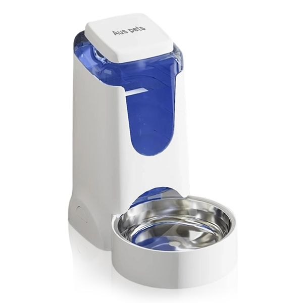 Automatic Gravity Pet Water for Dogs and Cats with Stainless Steel Bowl 4L