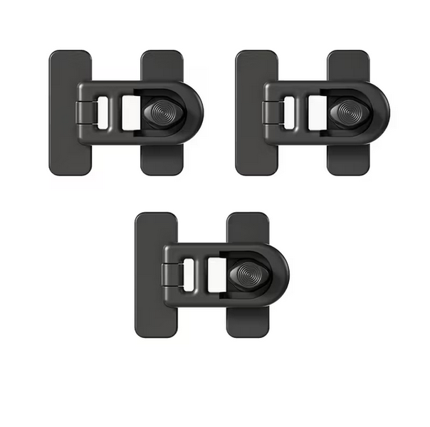 3 pieces Babyproofing Doors Plastic Safety Lock for home