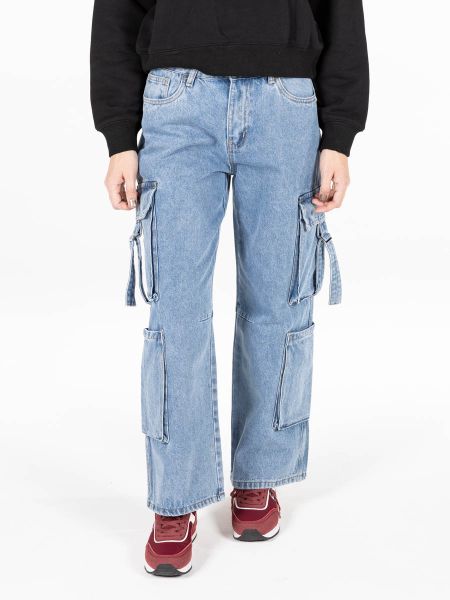 Lee Cooper Women's High Rise Wide Leg: Arabella Light Indigo