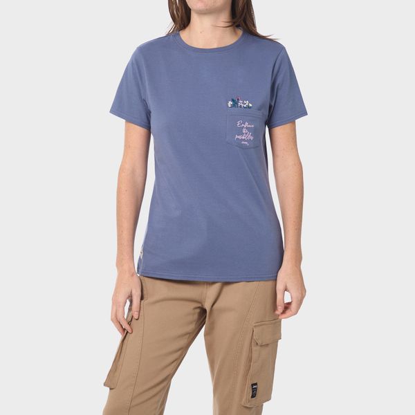 Fashion Pocket Embroidery Tee