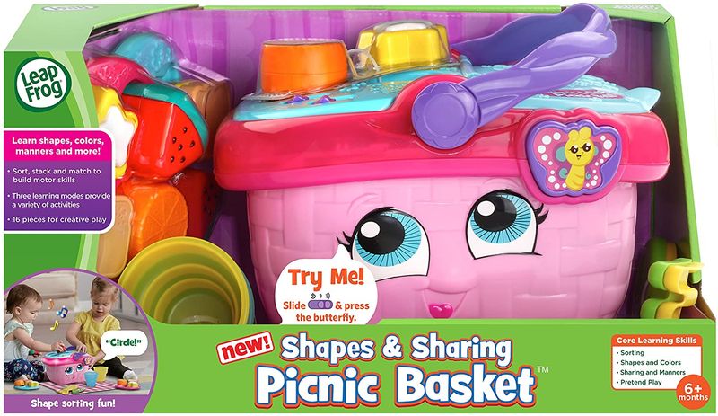 LeapFrog Shapes &amp; Sharing Picnic Basket - Pink
