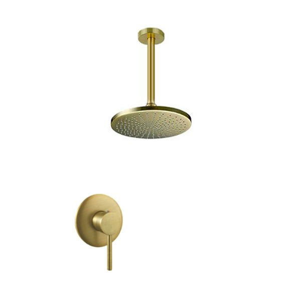 Trendy Taps Bathroom Brushed Gold Ceiling Shower Head/Mixer/Single Handle