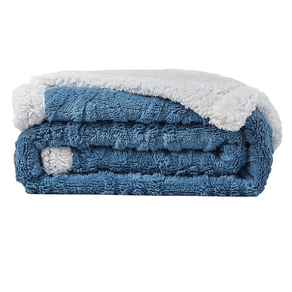 Decor Warm Soft &amp; Thick Flannel Fluffy Throw Fleece Blanket - 150cm